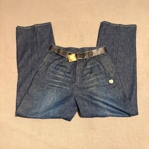 Vintage Rocawear Jeans Mens ‎ 29x31 Baggy Wide Leg Skater Embroidered Blue Y2K